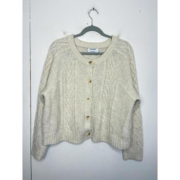 Old Navy Sweaters - Old Navy Sweater Womens Extra Large Cableknit Cardigan Cottagecore Farmhouse